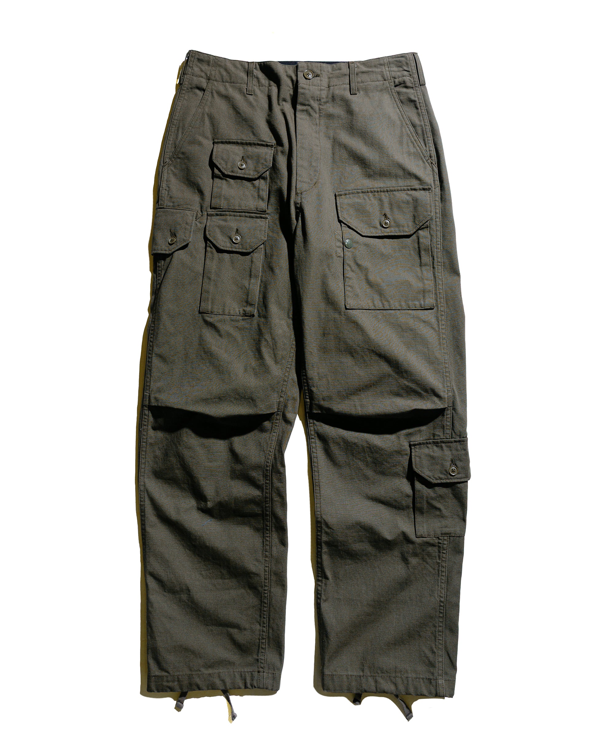 lost & found Engineered Garments Engineered Garments Flight Pant Olive Heavyweight Cotton Ripstop