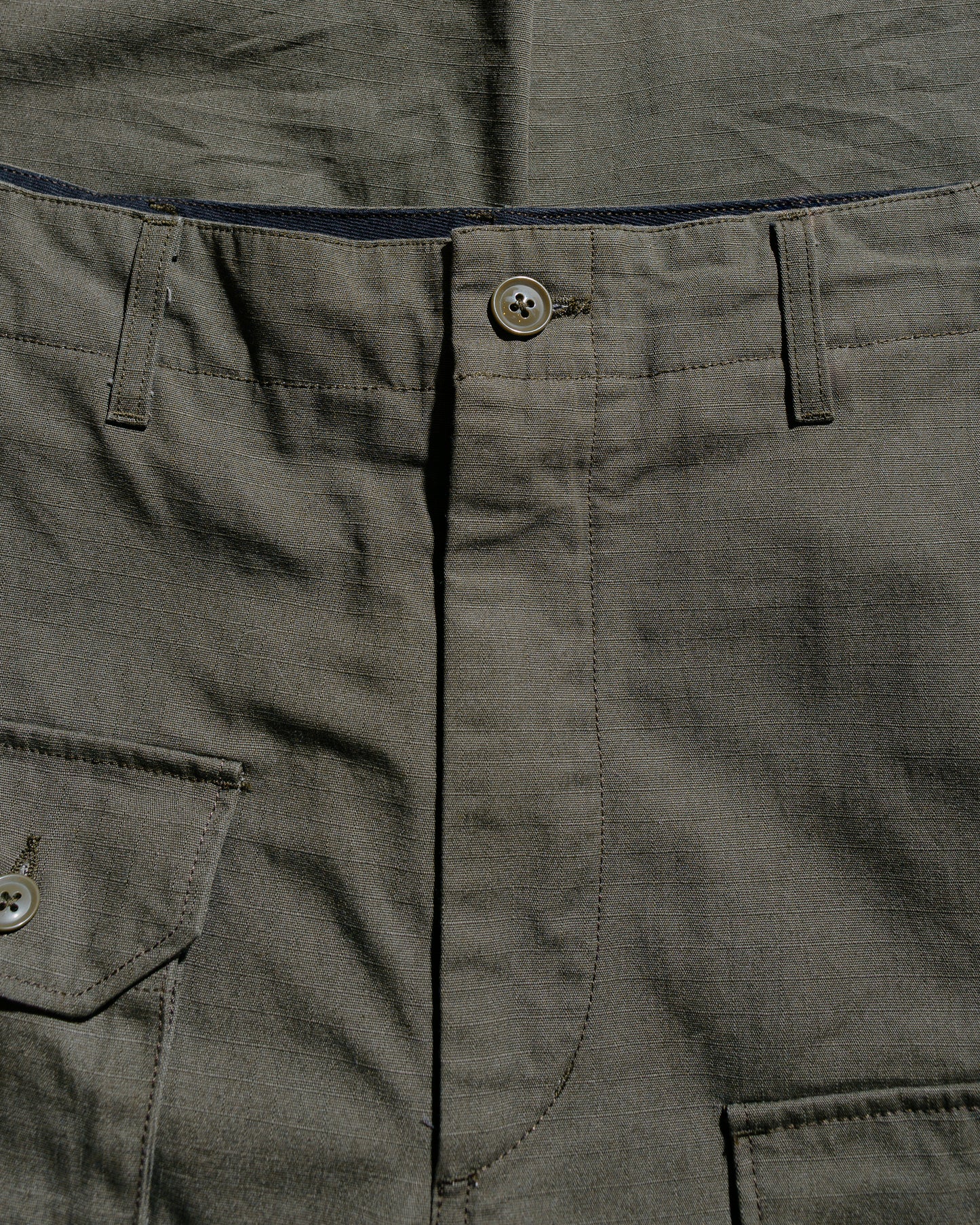 lost & found Engineered Garments Engineered Garments Flight Pant Olive Heavyweight Cotton Ripstop