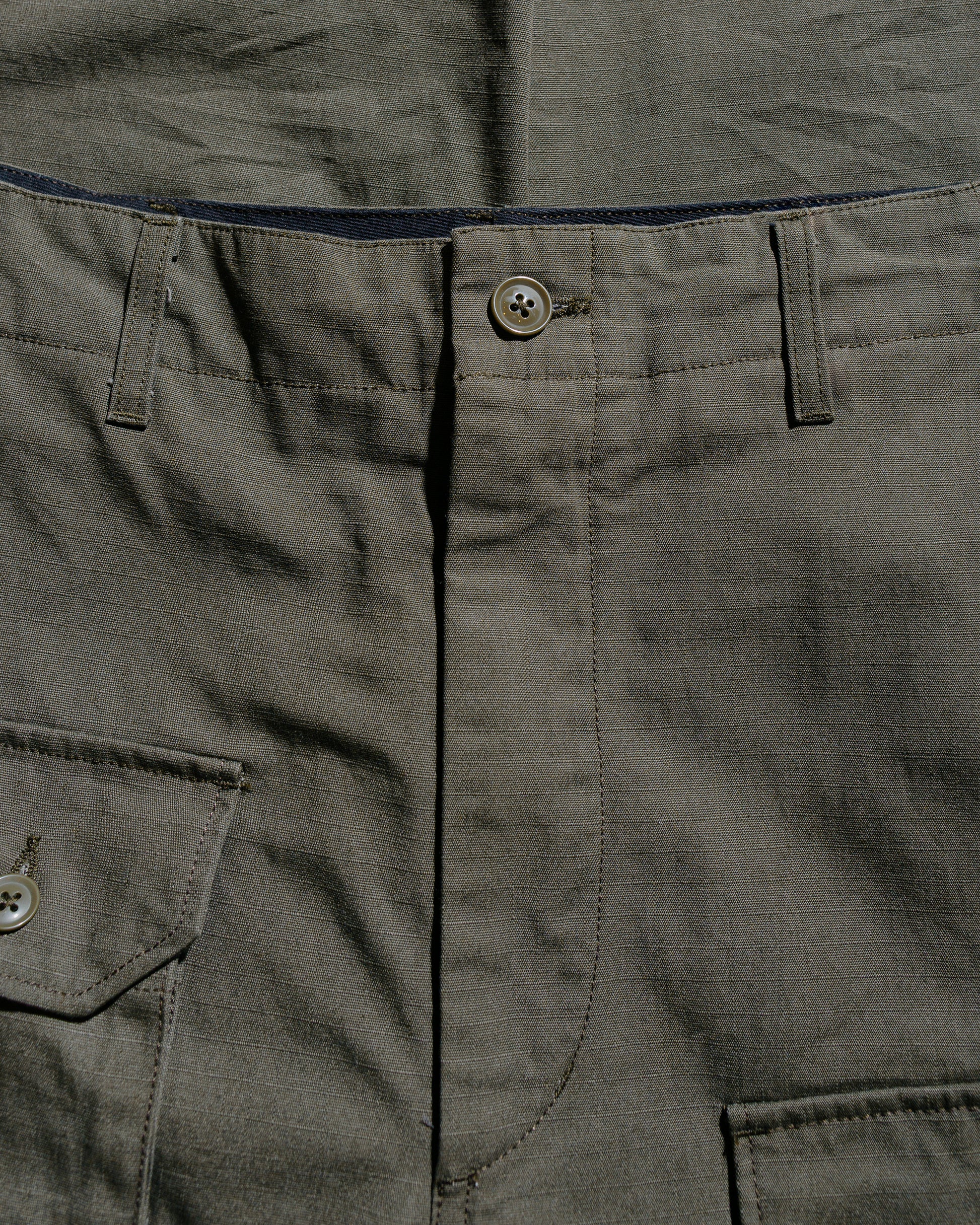 lost & found Engineered Garments Engineered Garments Flight Pant Olive Heavyweight Cotton Ripstop