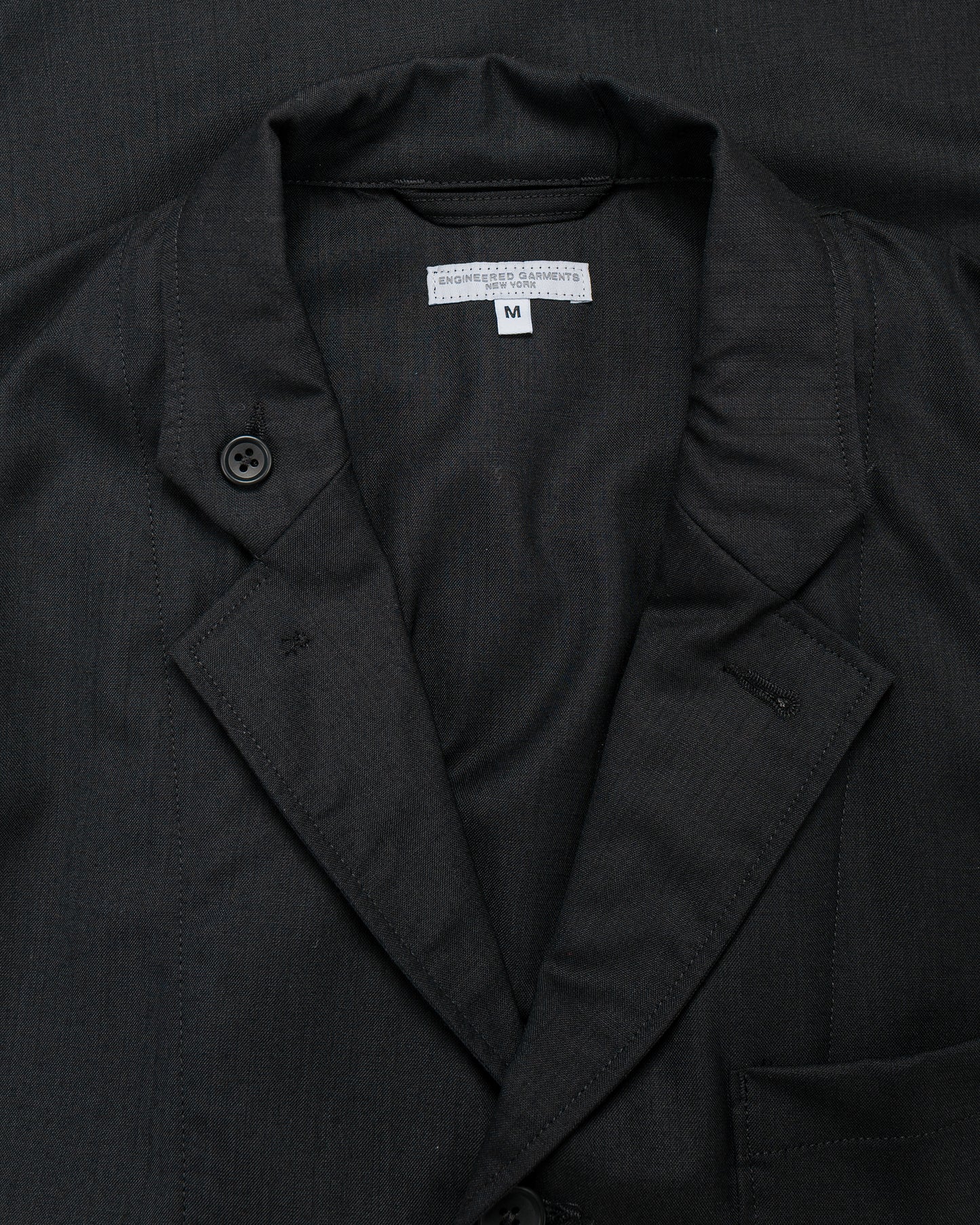 lost & found Engineered Garments Engineered Garments Loiter Jacket Black Tropical Wool