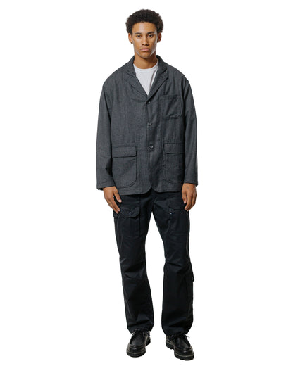 lost & found Engineered Garments Engineered Garments Loiter Jacket Charcoal High Count Worsted Wool