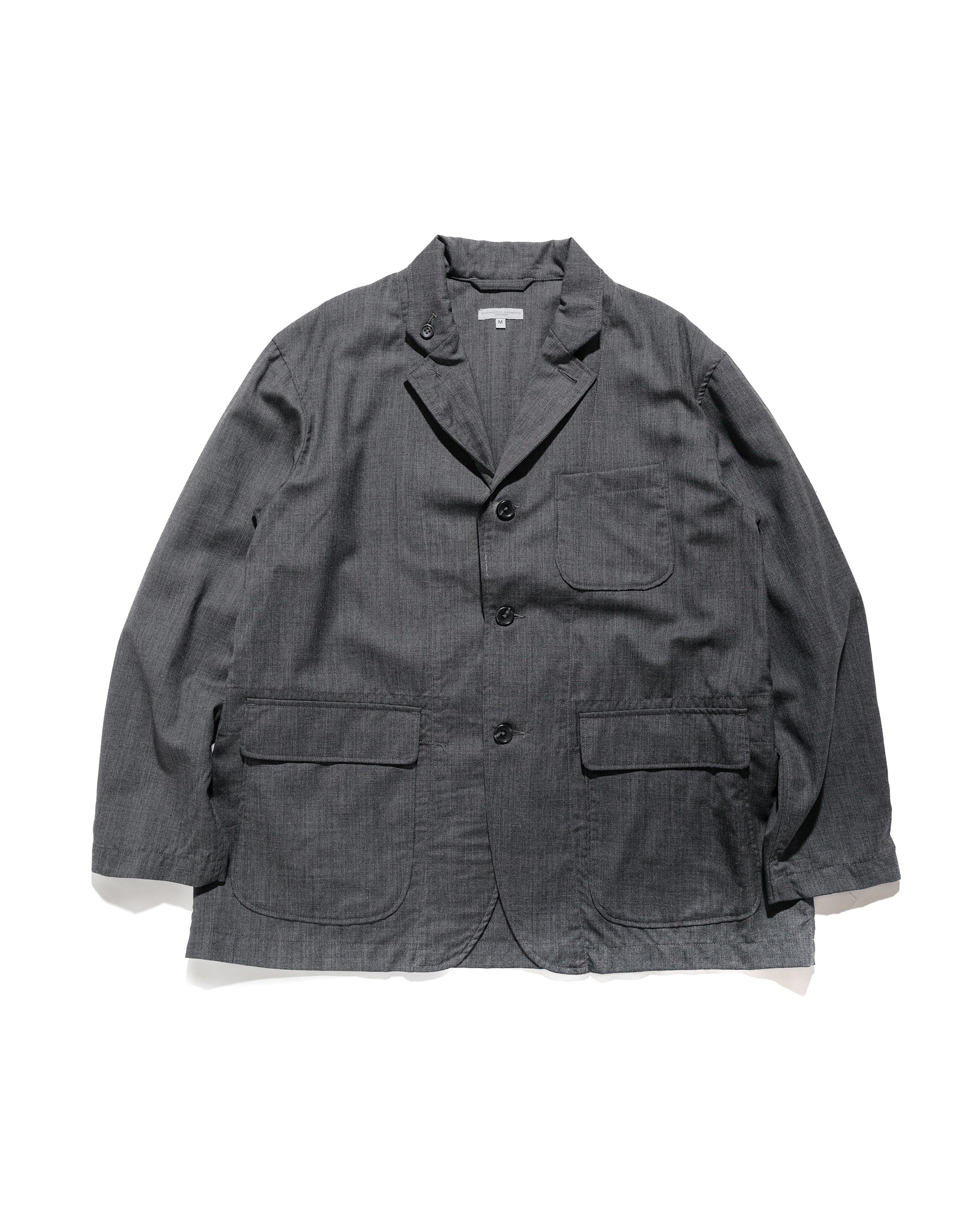 lost & found Engineered Garments Engineered Garments Loiter Jacket Charcoal Tropical Wool
