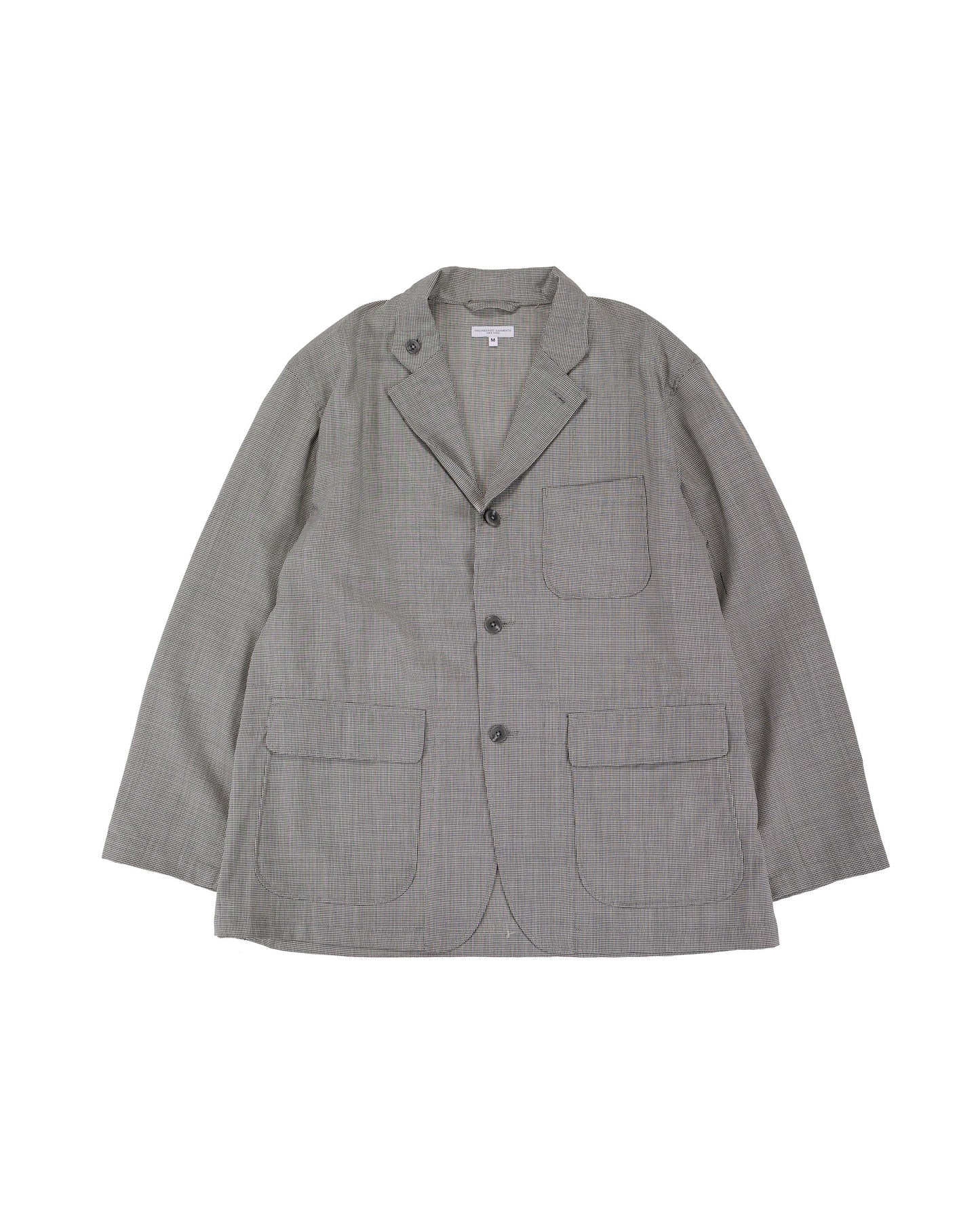 lost & found Engineered Garments Engineered Garments Loiter Jacket Grey Micro Houndstooth Tropical Wool
