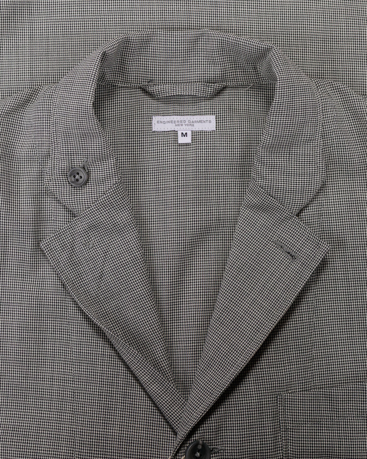 lost & found Engineered Garments Engineered Garments Loiter Jacket Grey Micro Houndstooth Tropical Wool