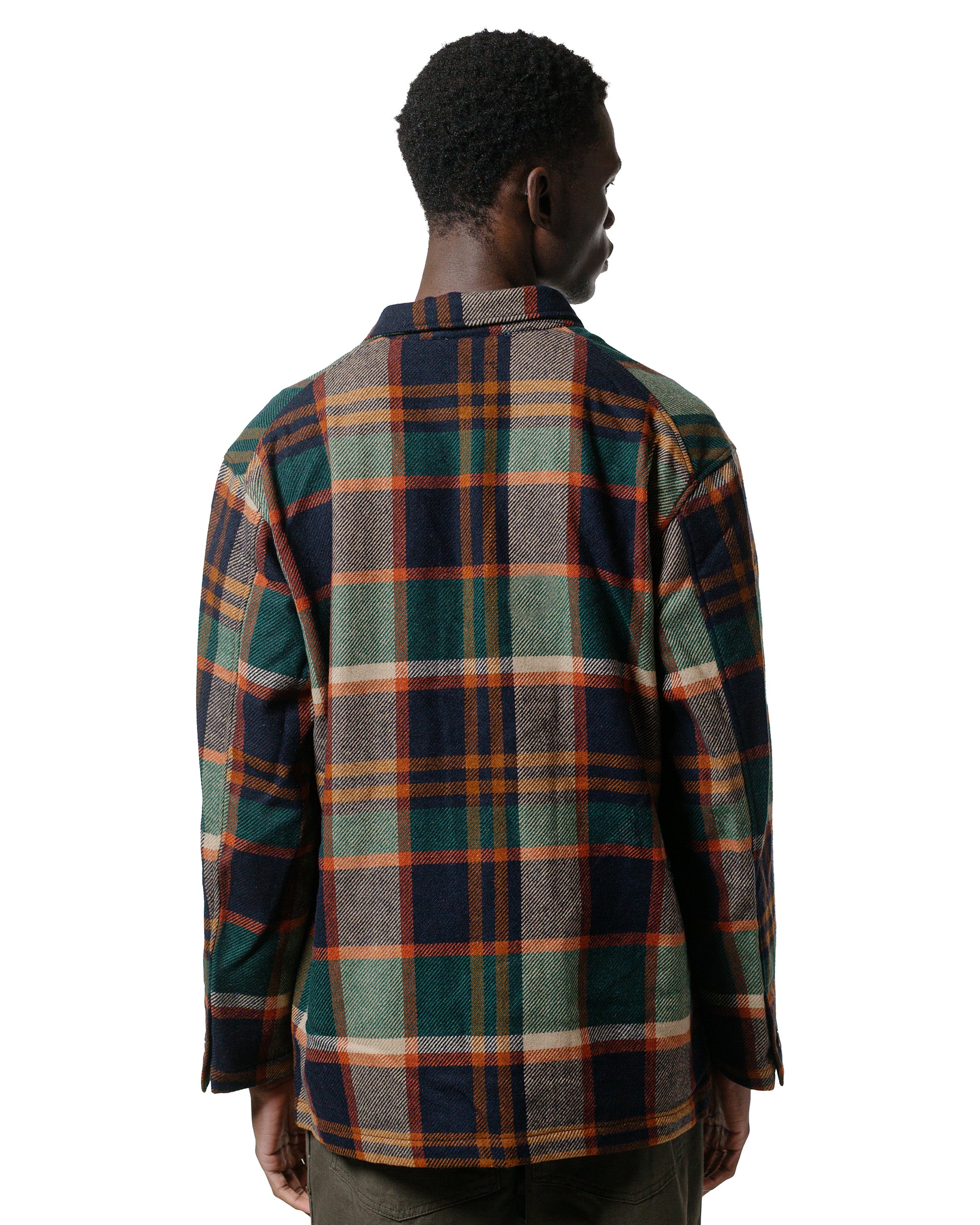 lost & found Engineered Garments Engineered Garments Loiter Jacket Navy/Brown Heavy Wool Plaid
