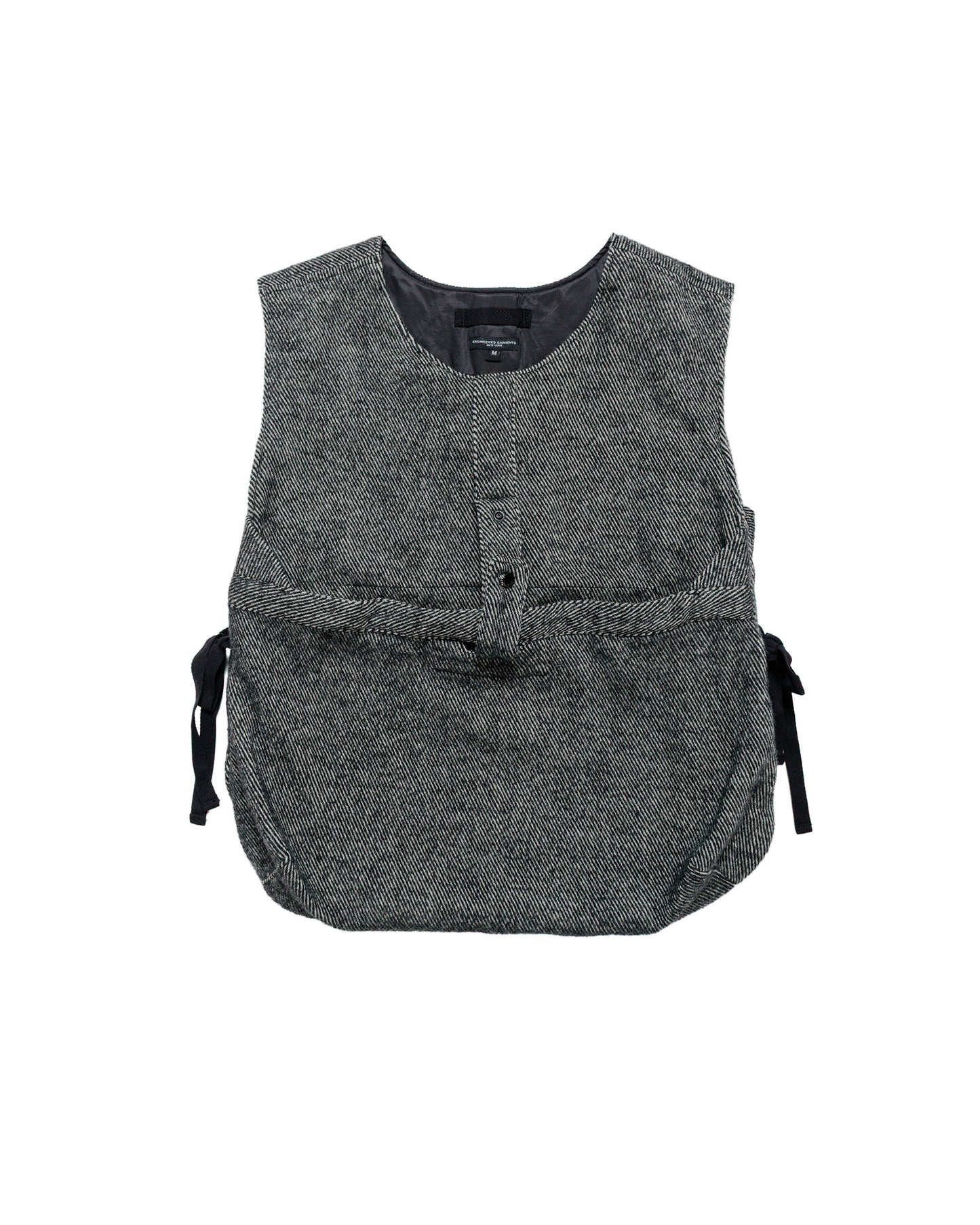 lost & found Engineered Garments Engineered Garments Newsboy Vest Black Wool Shaggy Twill