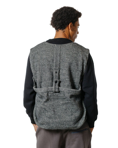 lost & found Engineered Garments Engineered Garments Newsboy Vest Black Wool Shaggy Twill