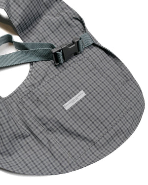 Engineered Garments Shoulder Vest Grey PC Gunclub Check detail