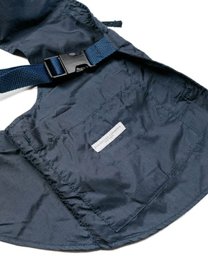Engineered Garments Shoulder Vest Navy Nylon Ripstop detail