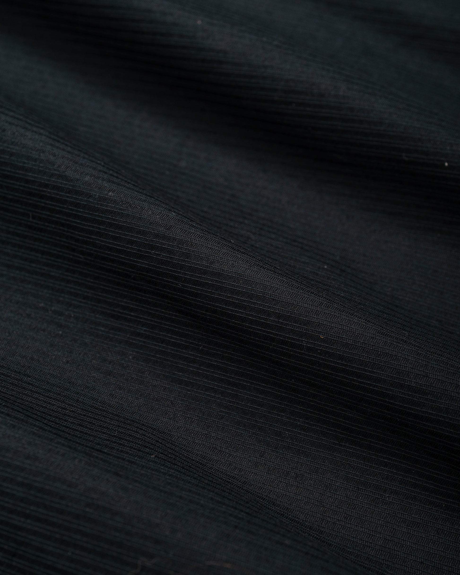 lost & found Engineered Garments Engineered Garments Wing Collar Shirt Black Cotton Diagonal Dobby Stripe