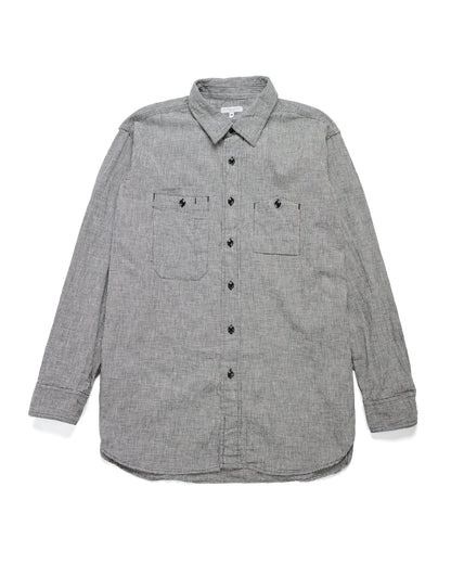 lost & found Engineered Garments Engineered Garments Work Shirt Black/Grey CL Houndstooth