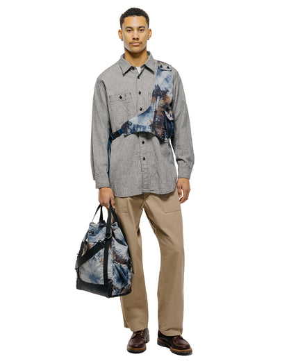 lost & found Engineered Garments Engineered Garments Work Shirt Black/Grey CL Houndstooth