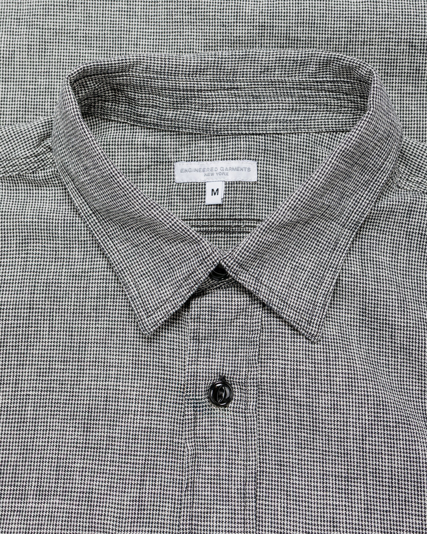 lost & found Engineered Garments Engineered Garments Work Shirt Black/Grey CL Houndstooth