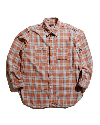 lost & found Engineered Garments Engineered Garments Work Shirt Pink Cotton Plaid Jacquard