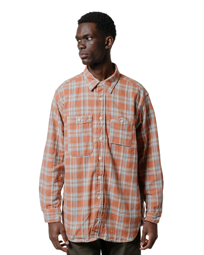 lost & found Engineered Garments Engineered Garments Work Shirt Pink Cotton Plaid Jacquard
