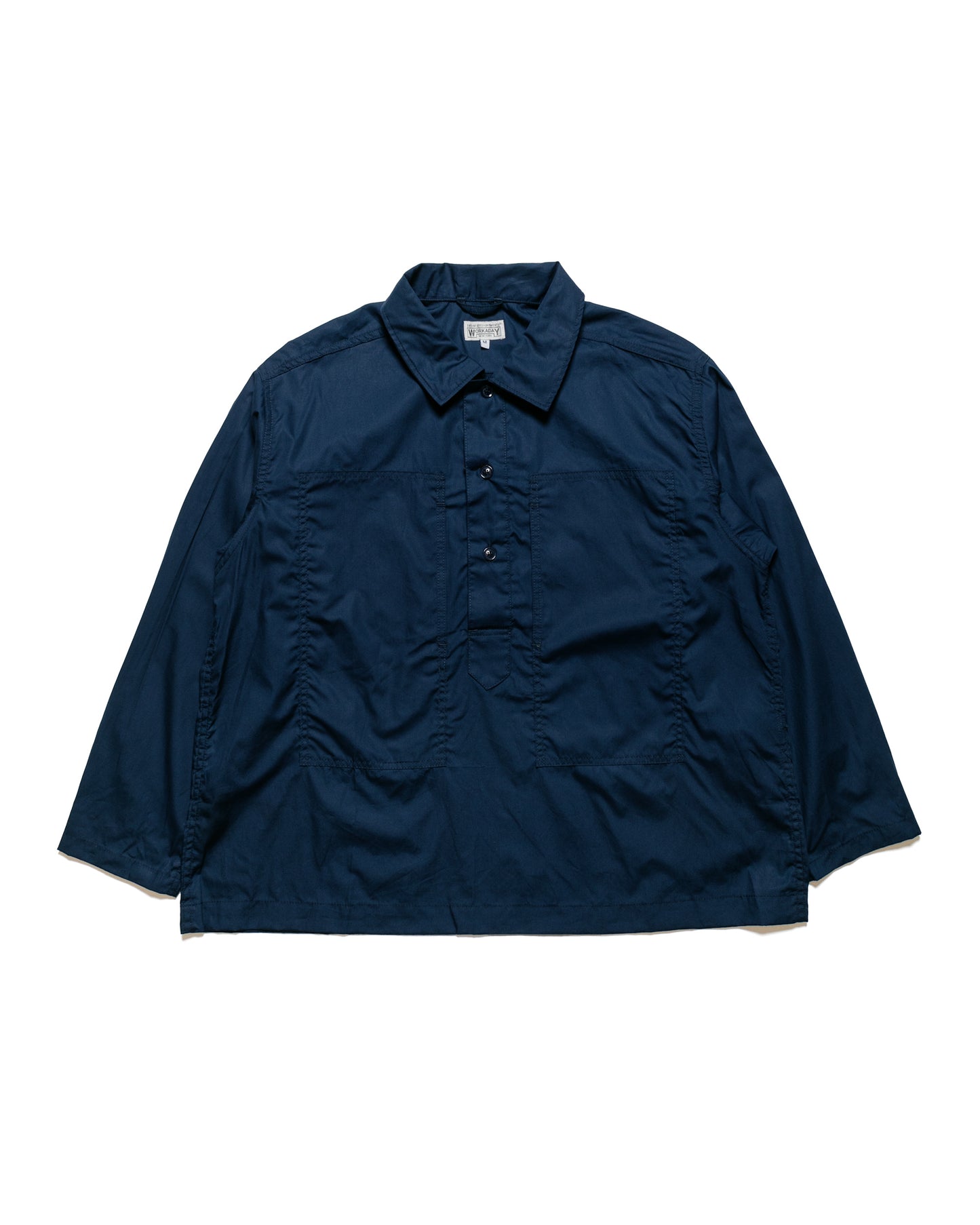 lost & found Engineered Garments Workaday Engineered Garments Workaday Army Pop Over Shirt Navy Superfine Poplin