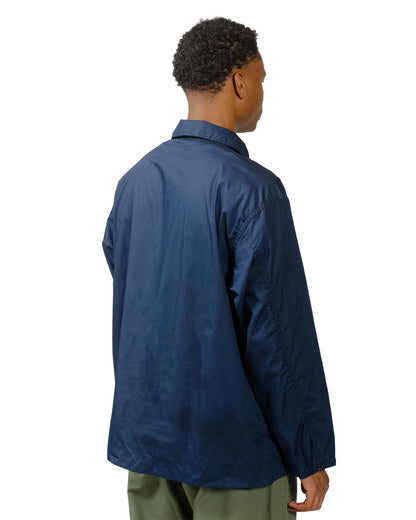 lost & found Engineered Garments Workaday Engineered Garments Workaday Army Pop Over Shirt Navy Superfine Poplin