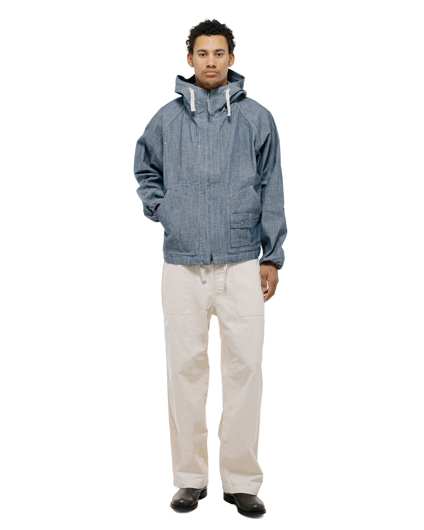Engineered Garments Workaday Deck Parka Indigo 10oz Sea Canvas