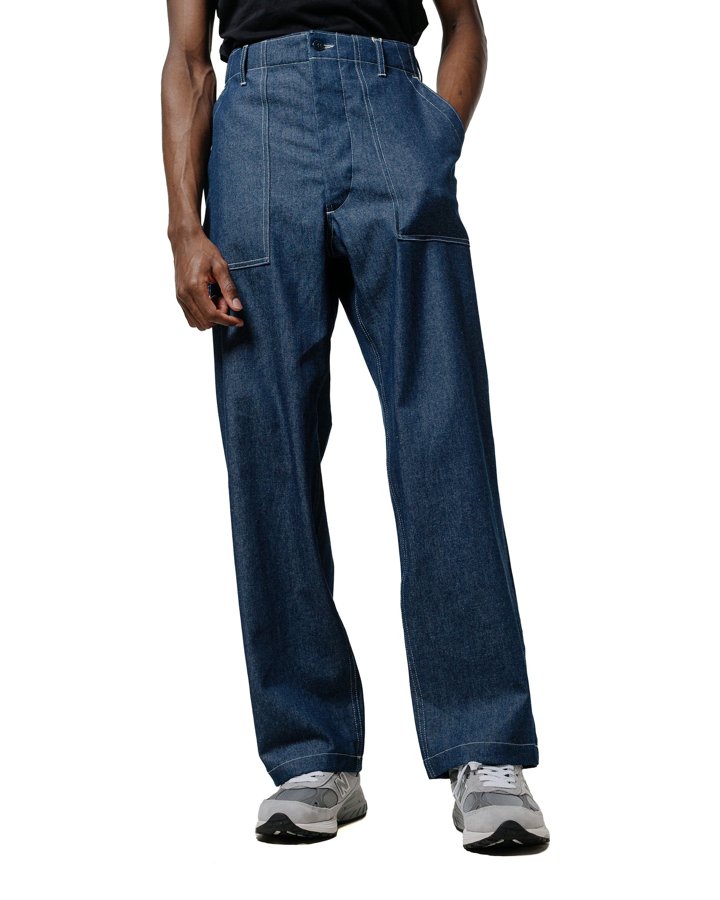 lost & found Engineered Garments Workaday Engineered Garments Workaday Fatigue Pant Contrast Stitch Indigo Industrial 8oz Denim