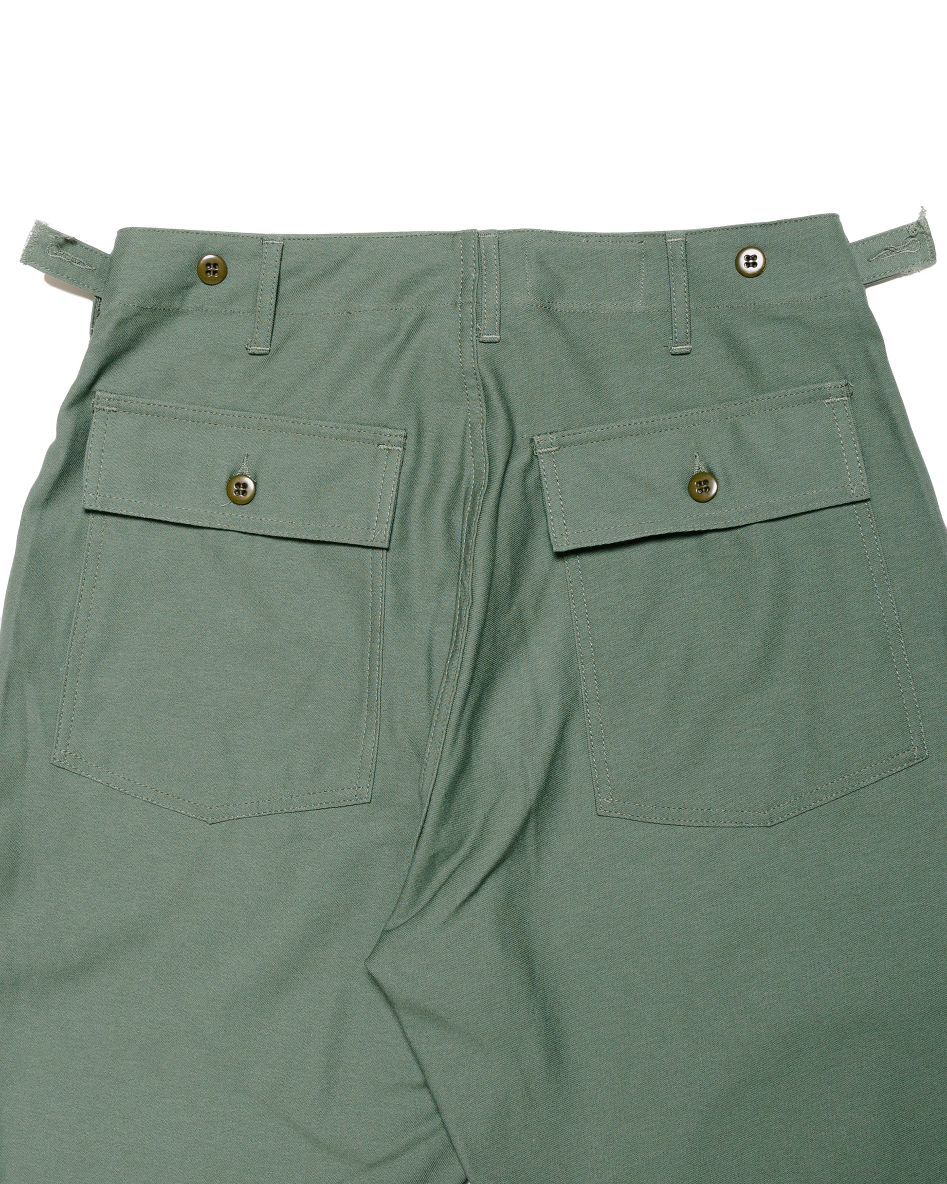 lost & found Engineered Garments Workaday Engineered Garments Workaday Fatigue Pant Olive Cotton Reverse Sateen