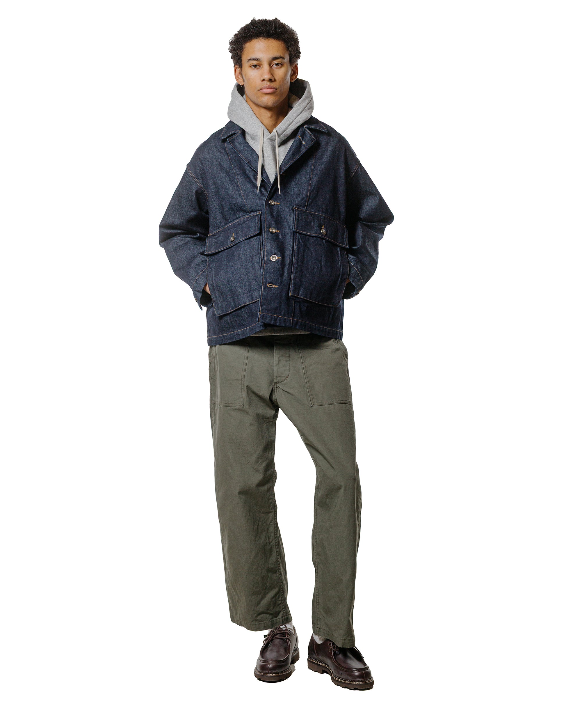 lost & found Engineered Garments Workaday Engineered Garments Workaday Fatigue Pant Olive Heavyweight Cotton Ripstop
