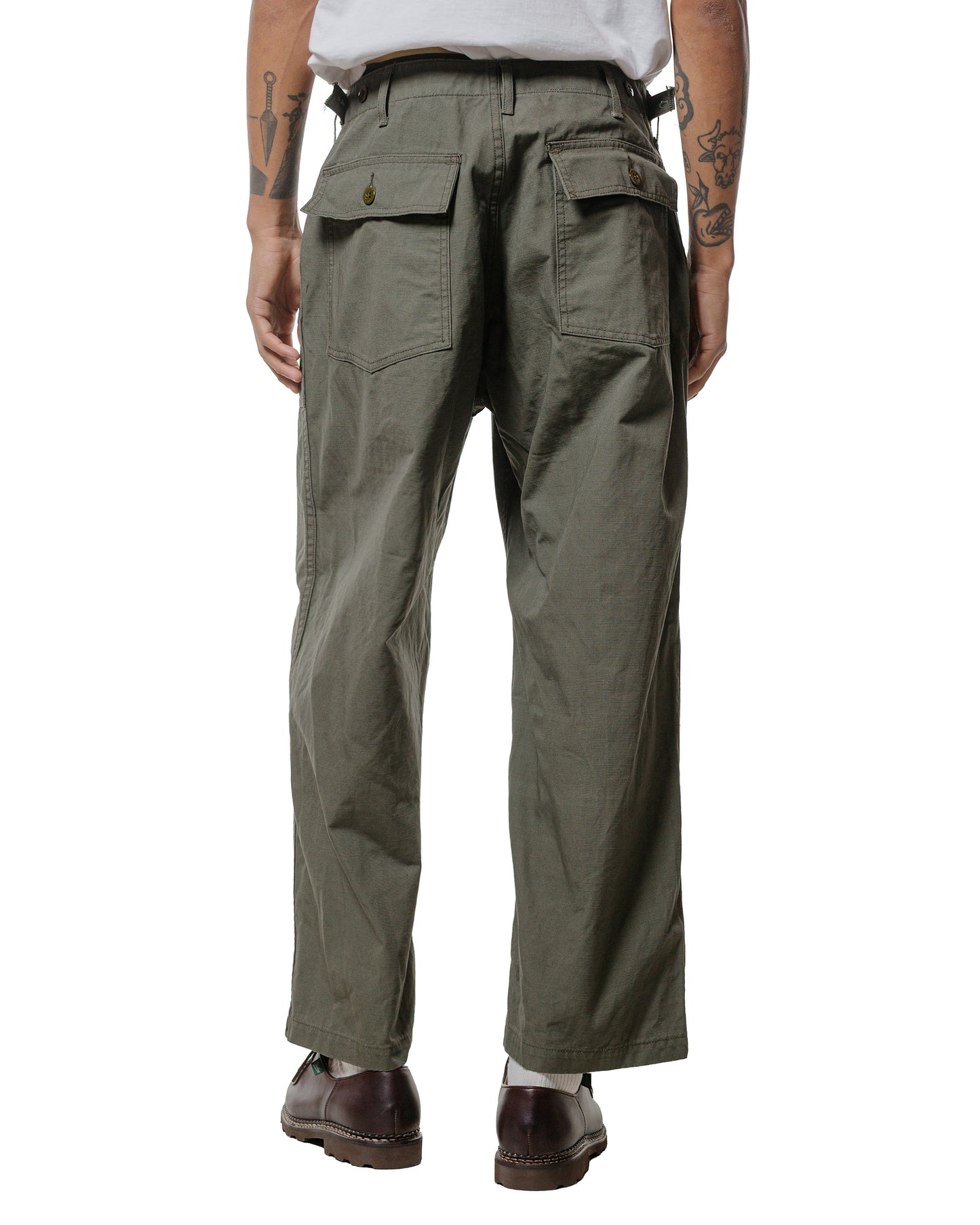 lost & found Engineered Garments Workaday Engineered Garments Workaday Fatigue Pant Olive Heavyweight Cotton Ripstop