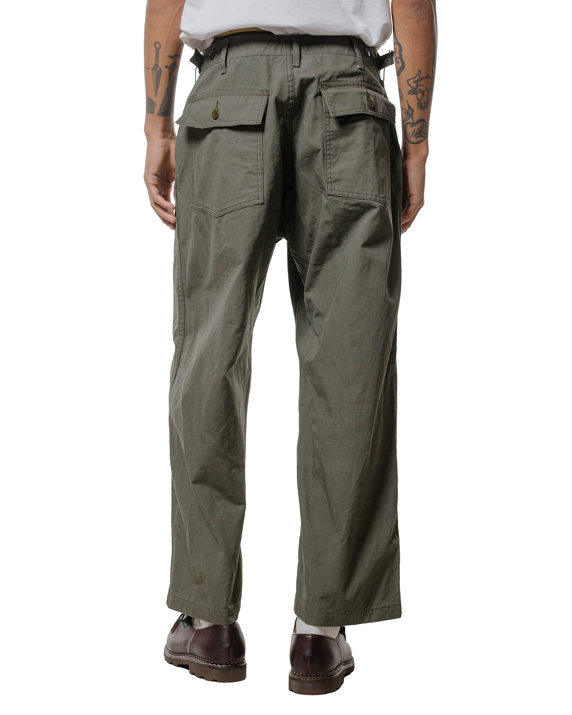 lost & found Engineered Garments Workaday Engineered Garments Workaday Fatigue Pant Olive Heavyweight Cotton Ripstop