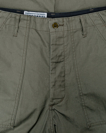 lost & found Engineered Garments Workaday Engineered Garments Workaday Fatigue Pant Olive Heavyweight Cotton Ripstop
