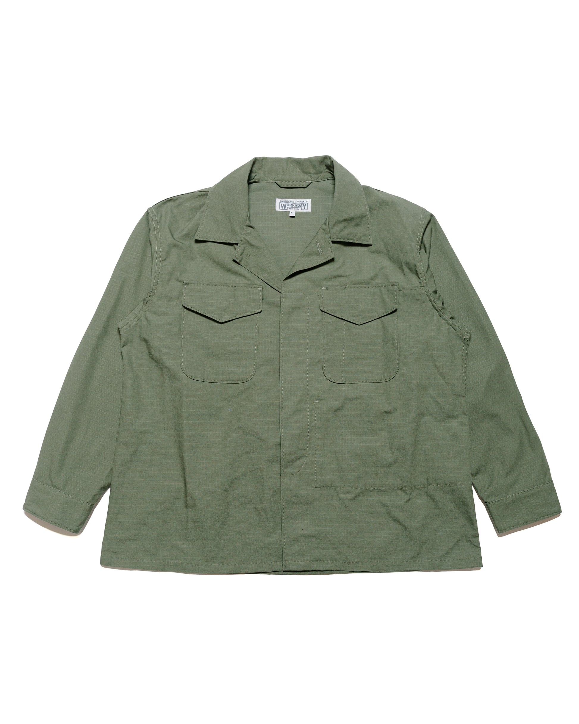 lost & found Engineered Garments Workaday Engineered Garments Workaday MC Shirt Jacket Olive Cotton Ripstop