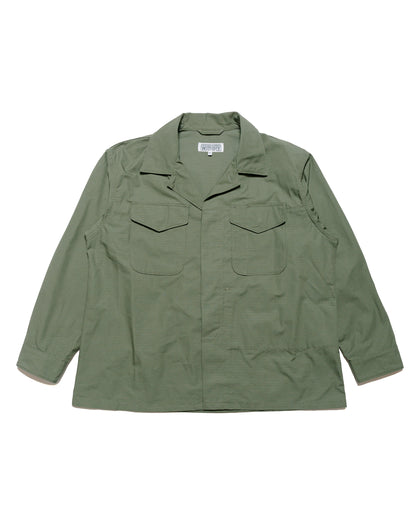 lost & found Engineered Garments Workaday Engineered Garments Workaday MC Shirt Jacket Olive Cotton Ripstop