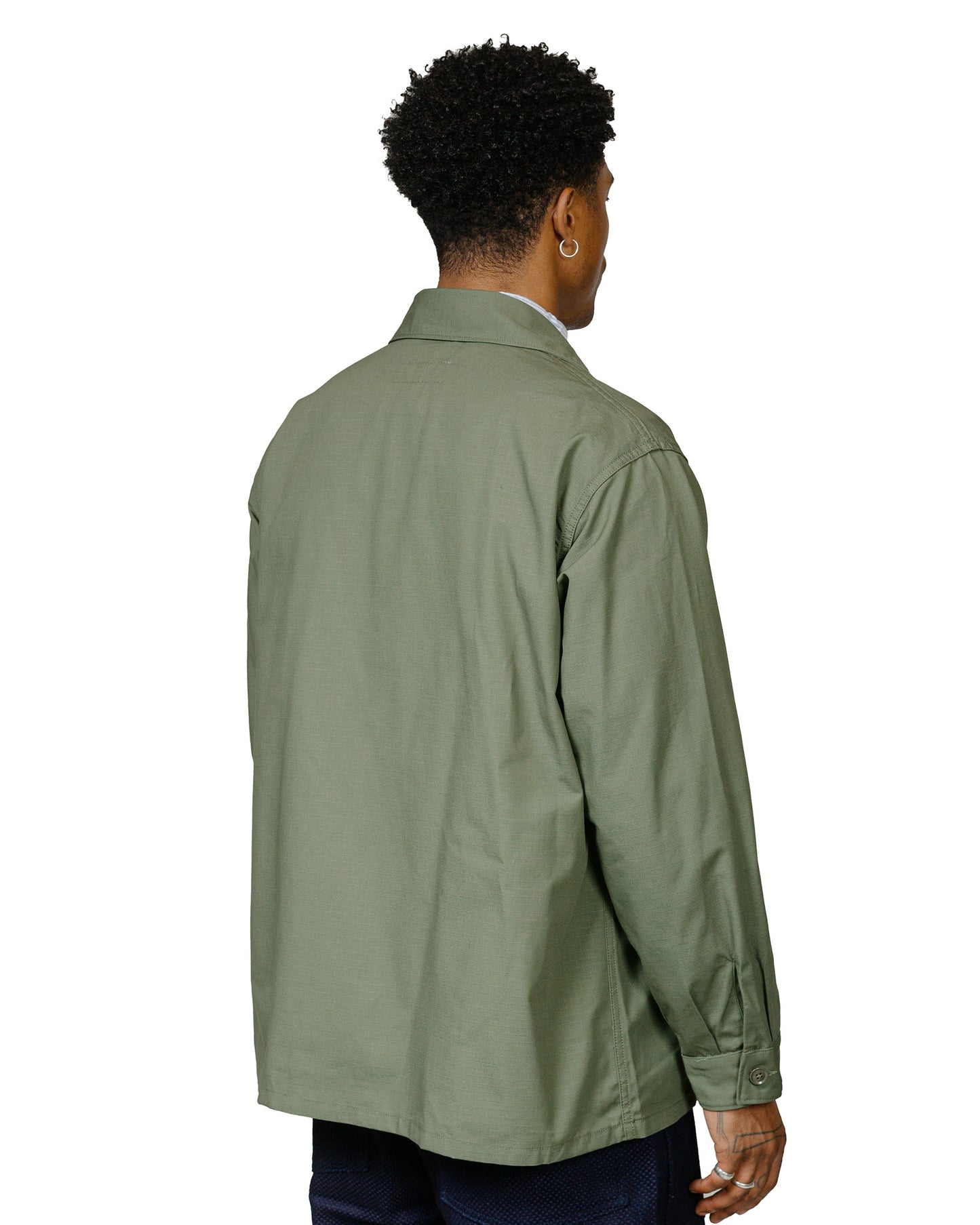 lost & found Engineered Garments Workaday Engineered Garments Workaday MC Shirt Jacket Olive Cotton Ripstop