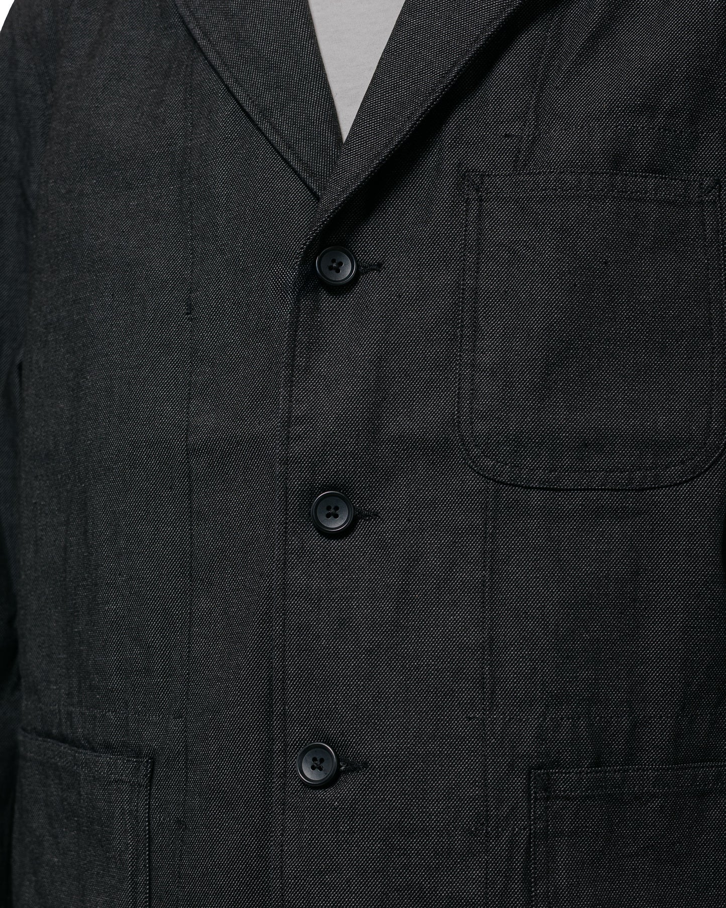 Engineered Garments Workaday Med Blazer Charcoal Cotton Heavy Oxford