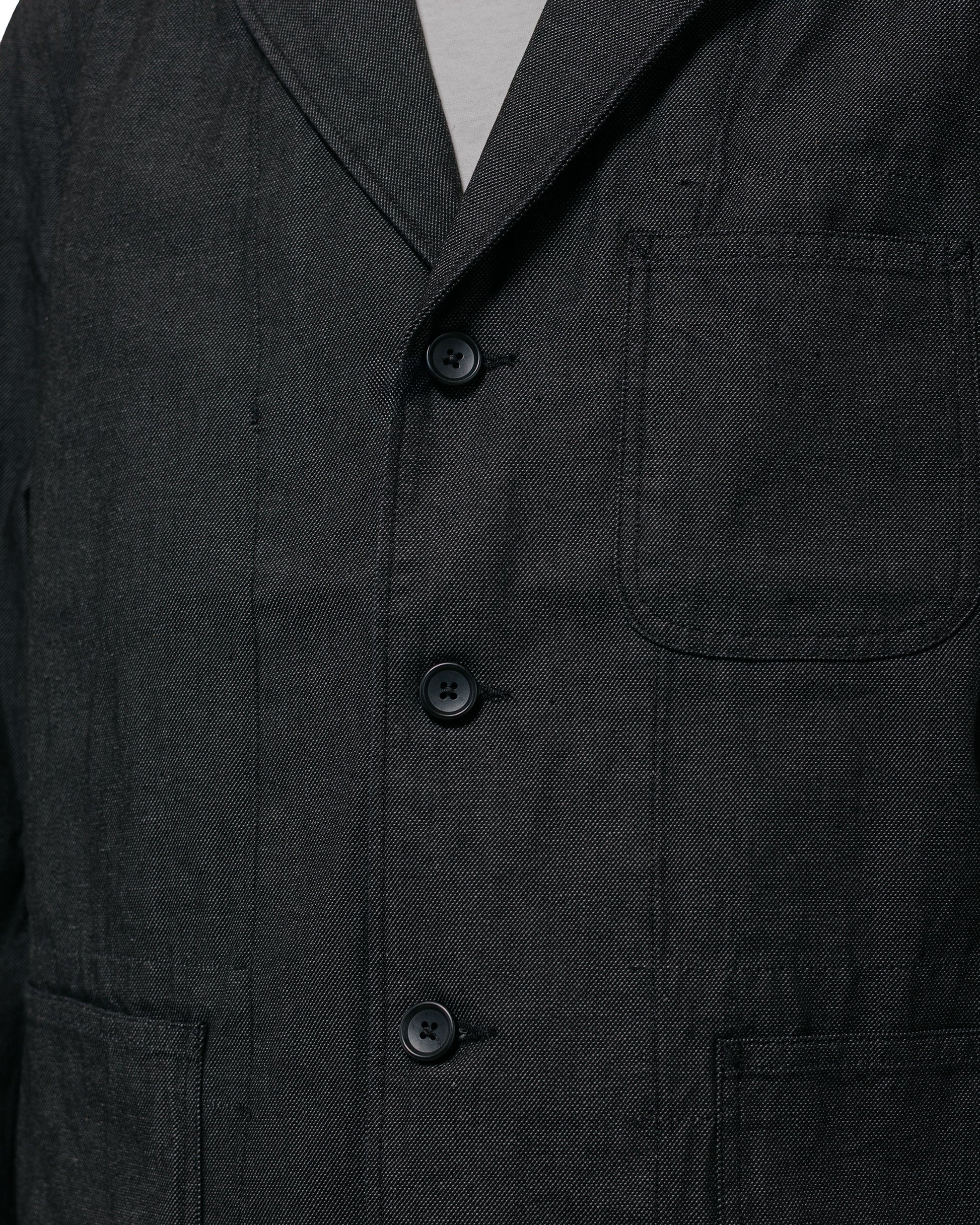 Engineered Garments Workaday Med Blazer Charcoal Cotton Heavy Oxford