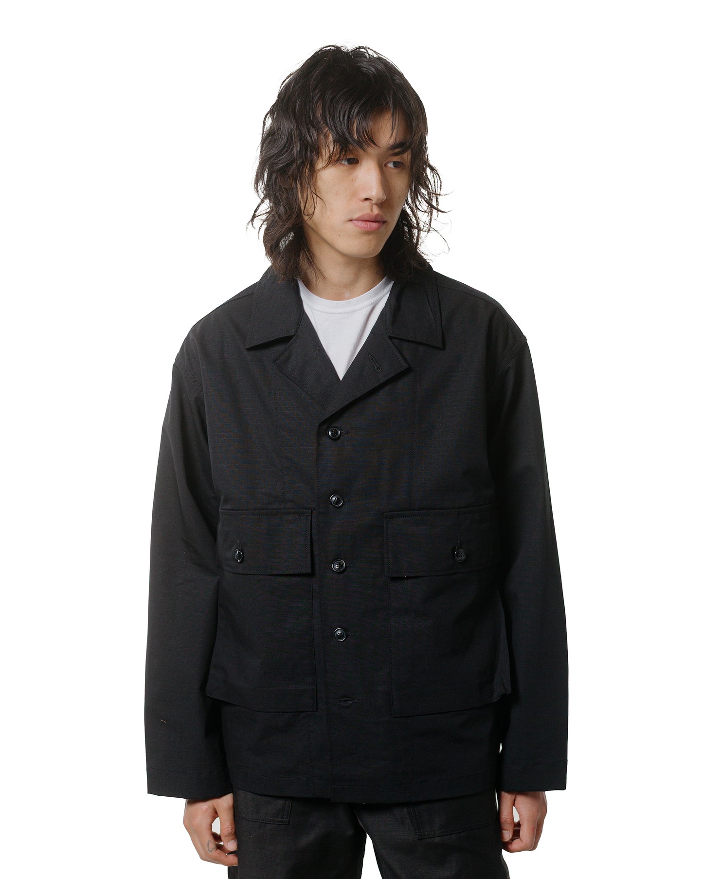 lost & found Engineered Garments Workaday Engineered Garments Workaday Sea Bees Jacket Black Cotton Ripstop