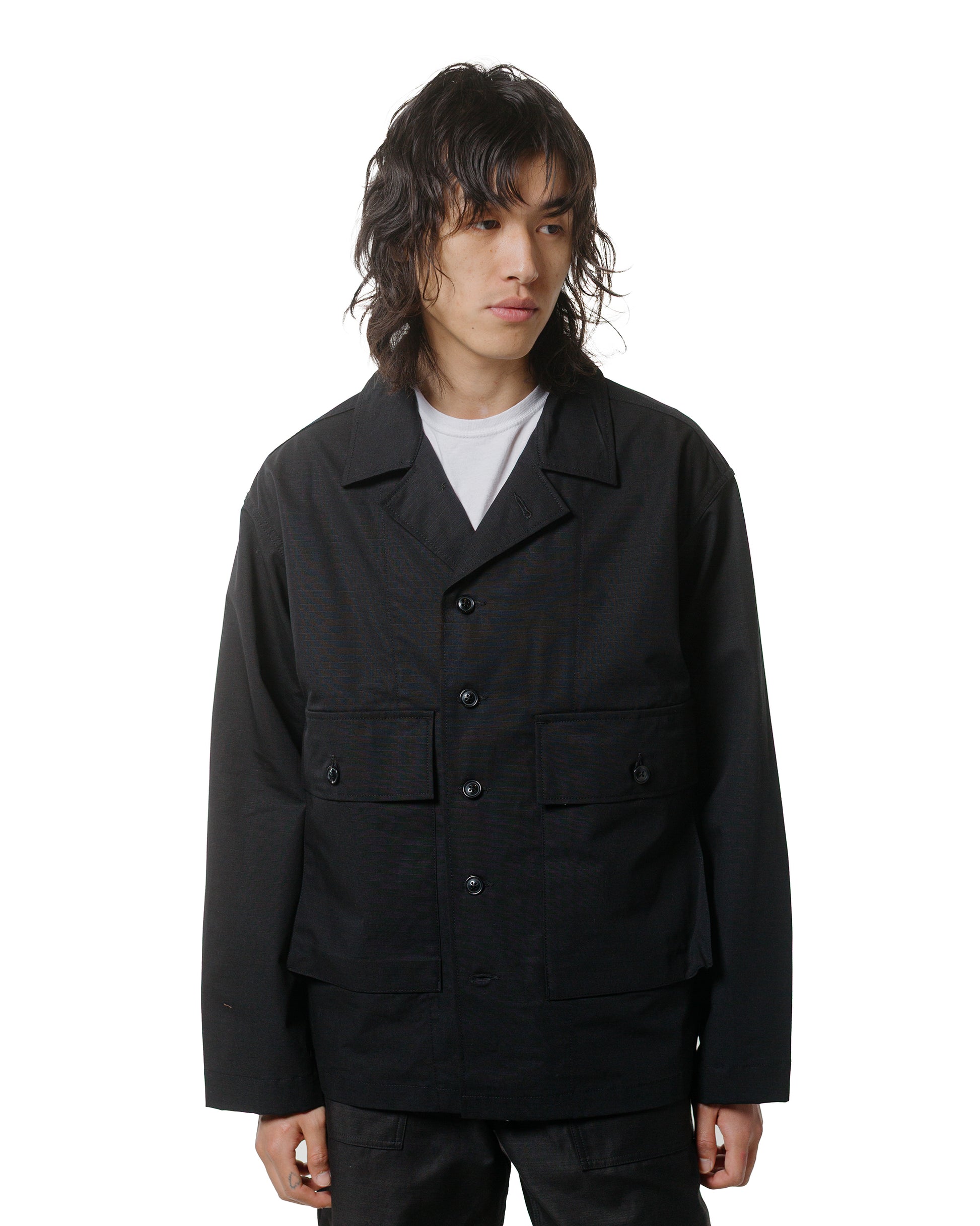 lost & found Engineered Garments Workaday Engineered Garments Workaday Sea Bees Jacket Black Cotton Ripstop
