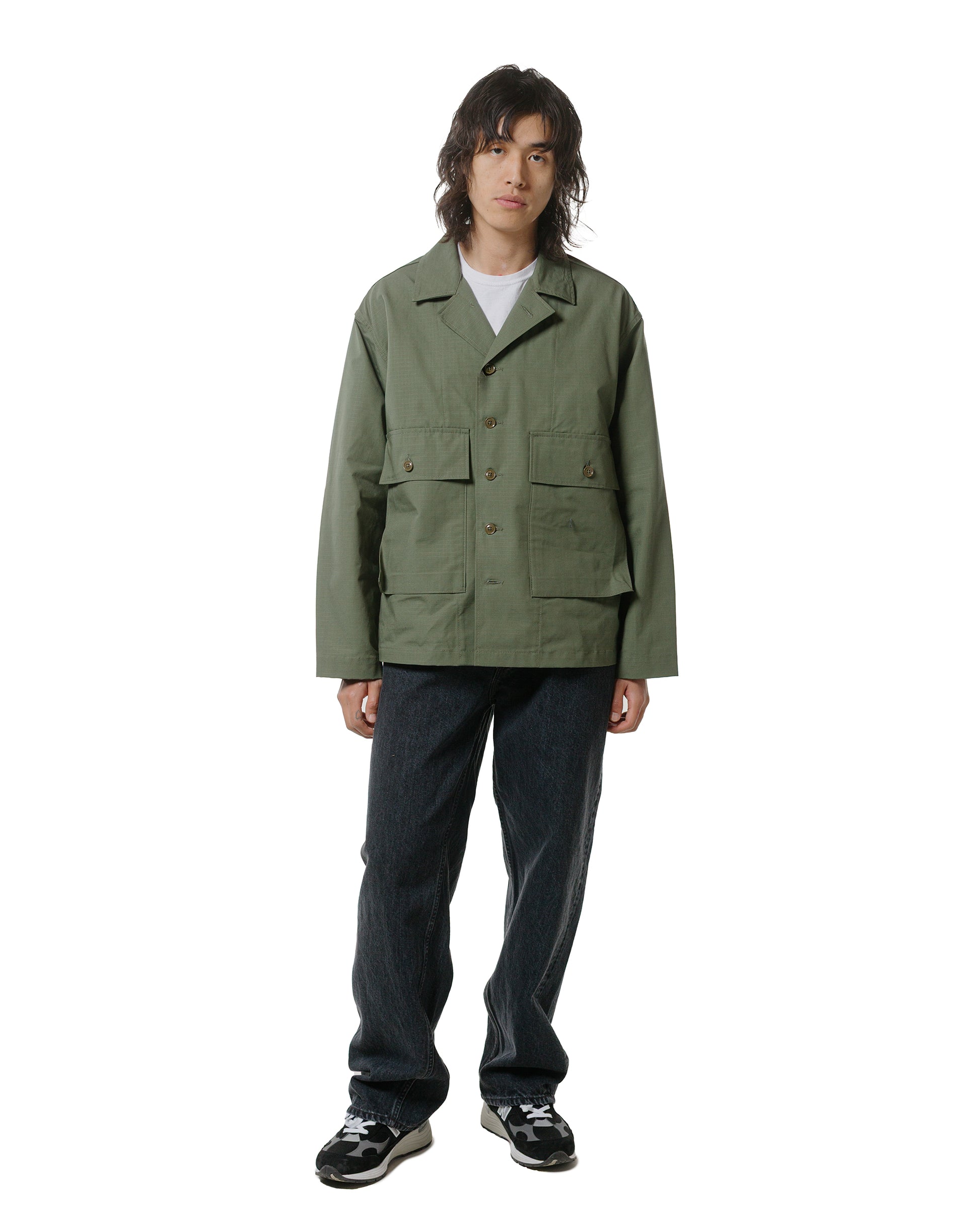 lost & found Engineered Garments Workaday Engineered Garments Workaday Sea Bees Jacket Olive Cotton Ripstop