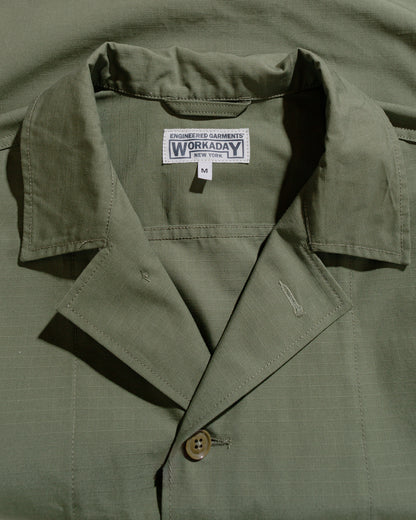 lost & found Engineered Garments Workaday Engineered Garments Workaday Sea Bees Jacket Olive Cotton Ripstop