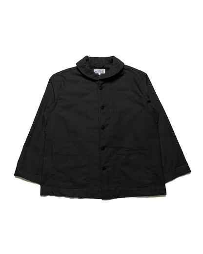 lost & found Engineered Garments Workaday Engineered Garments Workaday Shawl Collar Jacket Black Cotton Reverse Sateen