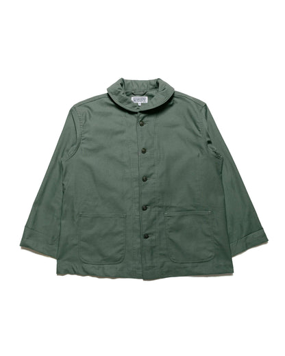 lost & found Engineered Garments Workaday Engineered Garments Workaday Shawl Collar Jacket Olive Cotton Reverse Sateen