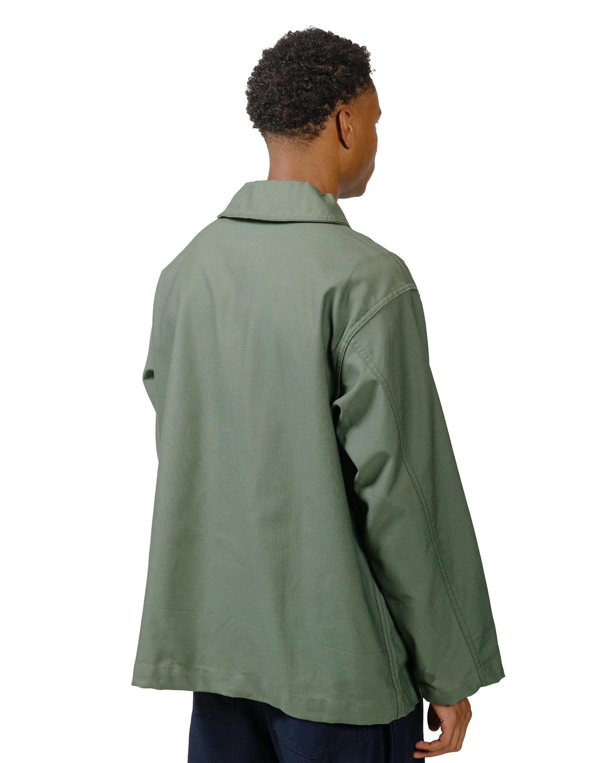 lost & found Engineered Garments Workaday Engineered Garments Workaday Shawl Collar Jacket Olive Cotton Reverse Sateen
