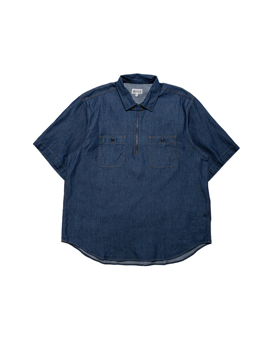 Engineered Garments Workaday Spinnaker Shirt Indigo 4.5oz Denim Shirting