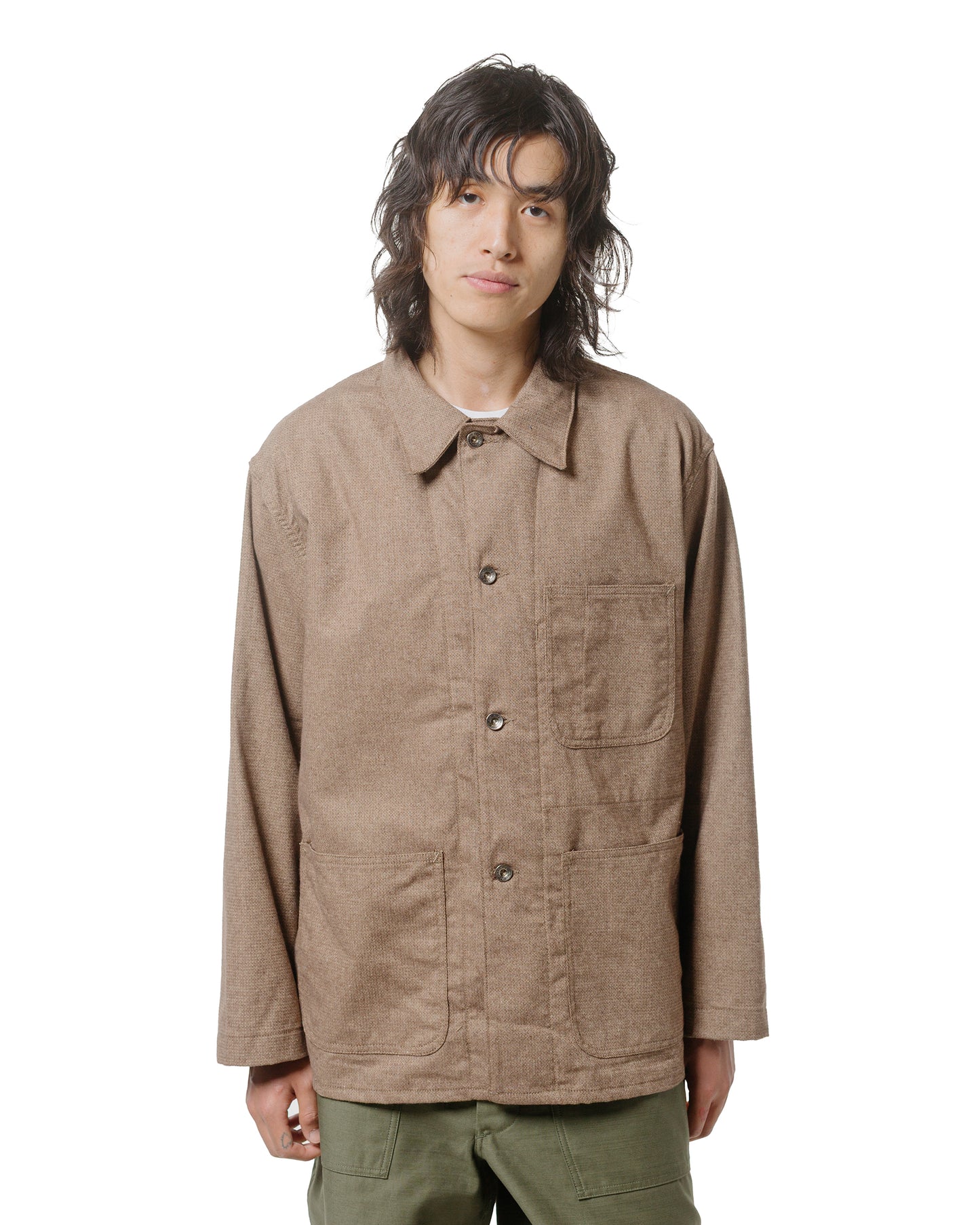 lost & found Engineered Garments Workaday Engineered Garments Workaday Utility Jacket Brown CP Homespun