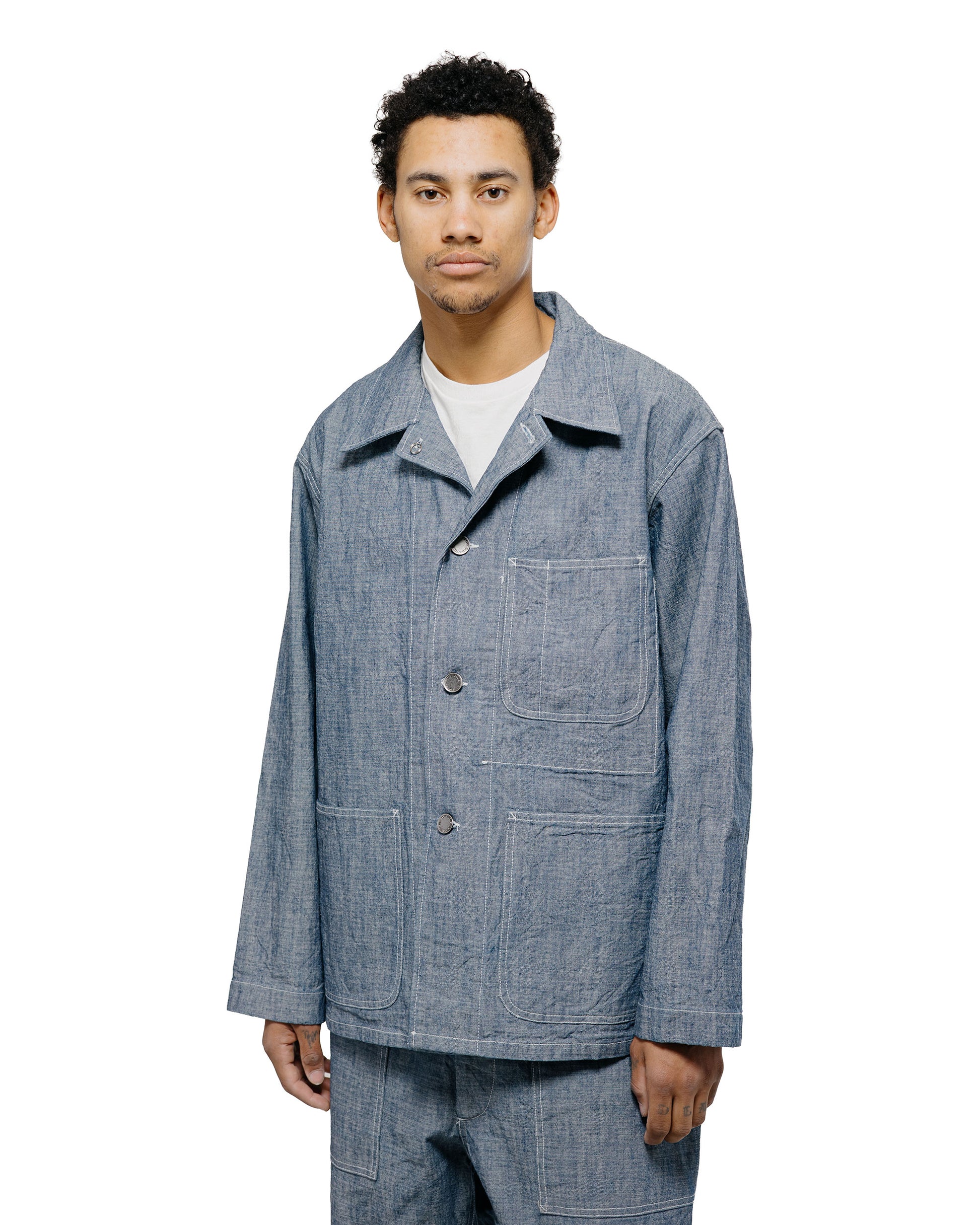 Engineered Garments Workaday Utility Jacket Indigo 10oz Sea Canvas