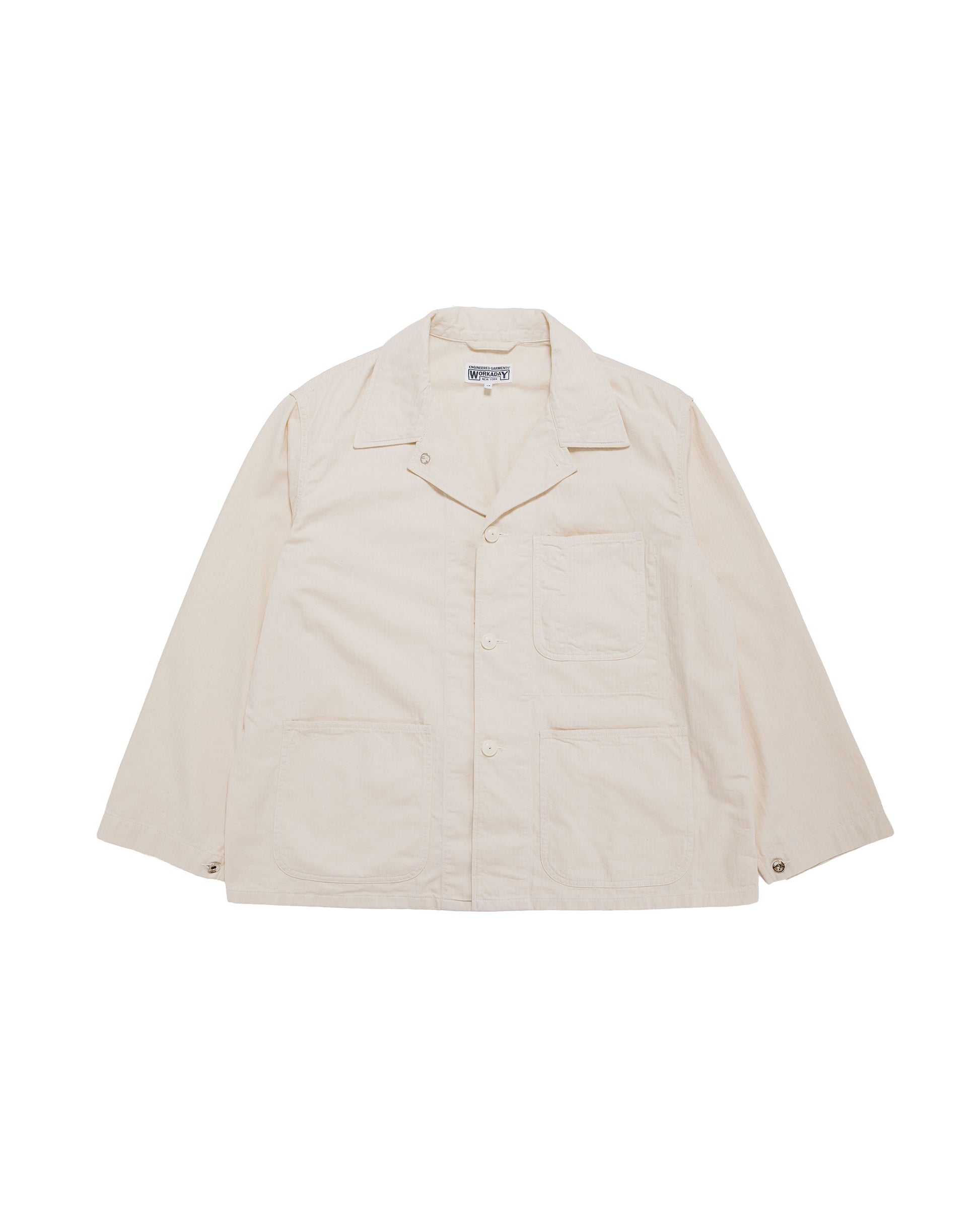 Engineered Garments Workaday Utility Jacket Natural 7oz Cotton HB Twill