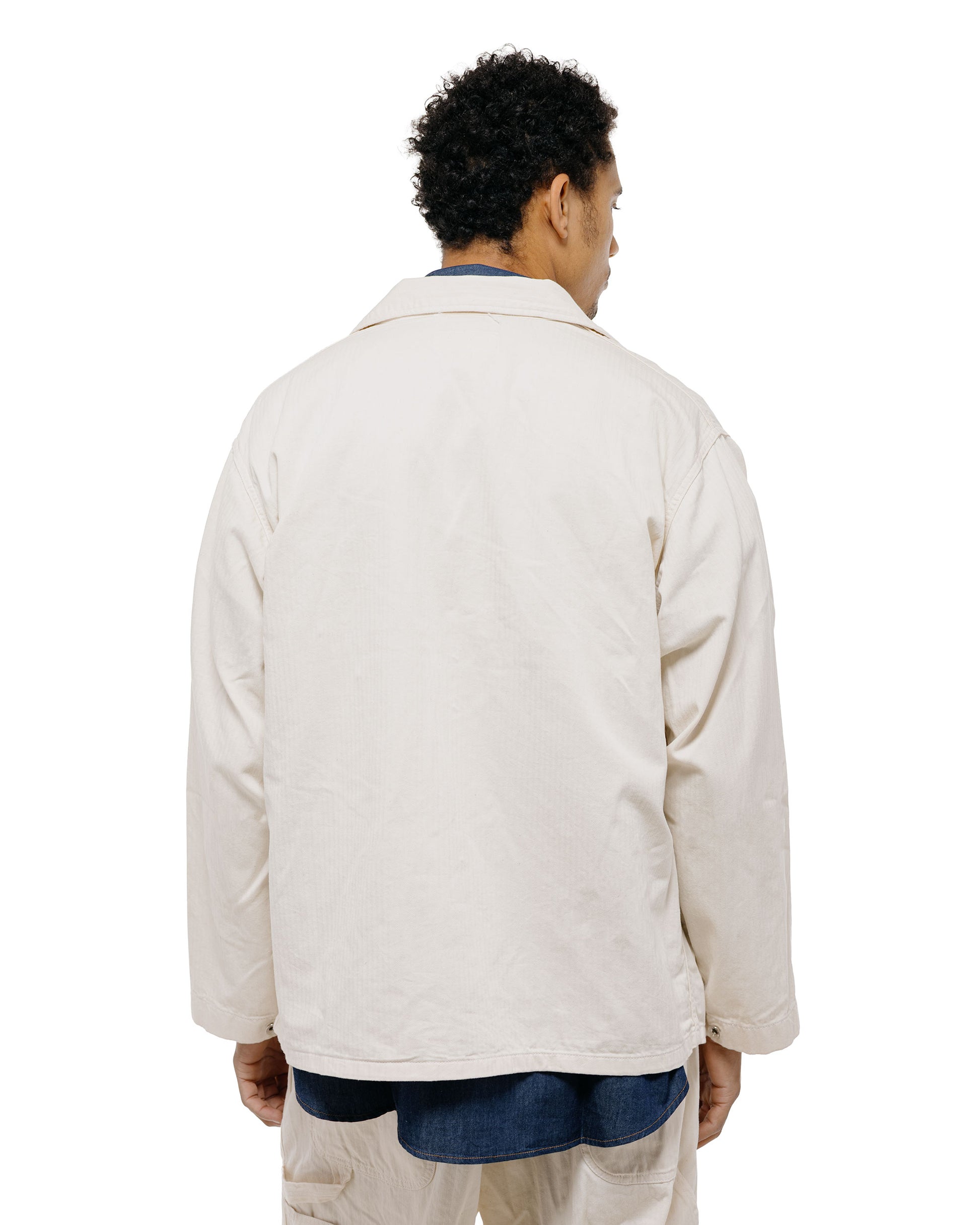 Engineered Garments Workaday Utility Jacket Natural 7oz Cotton HB Twill
