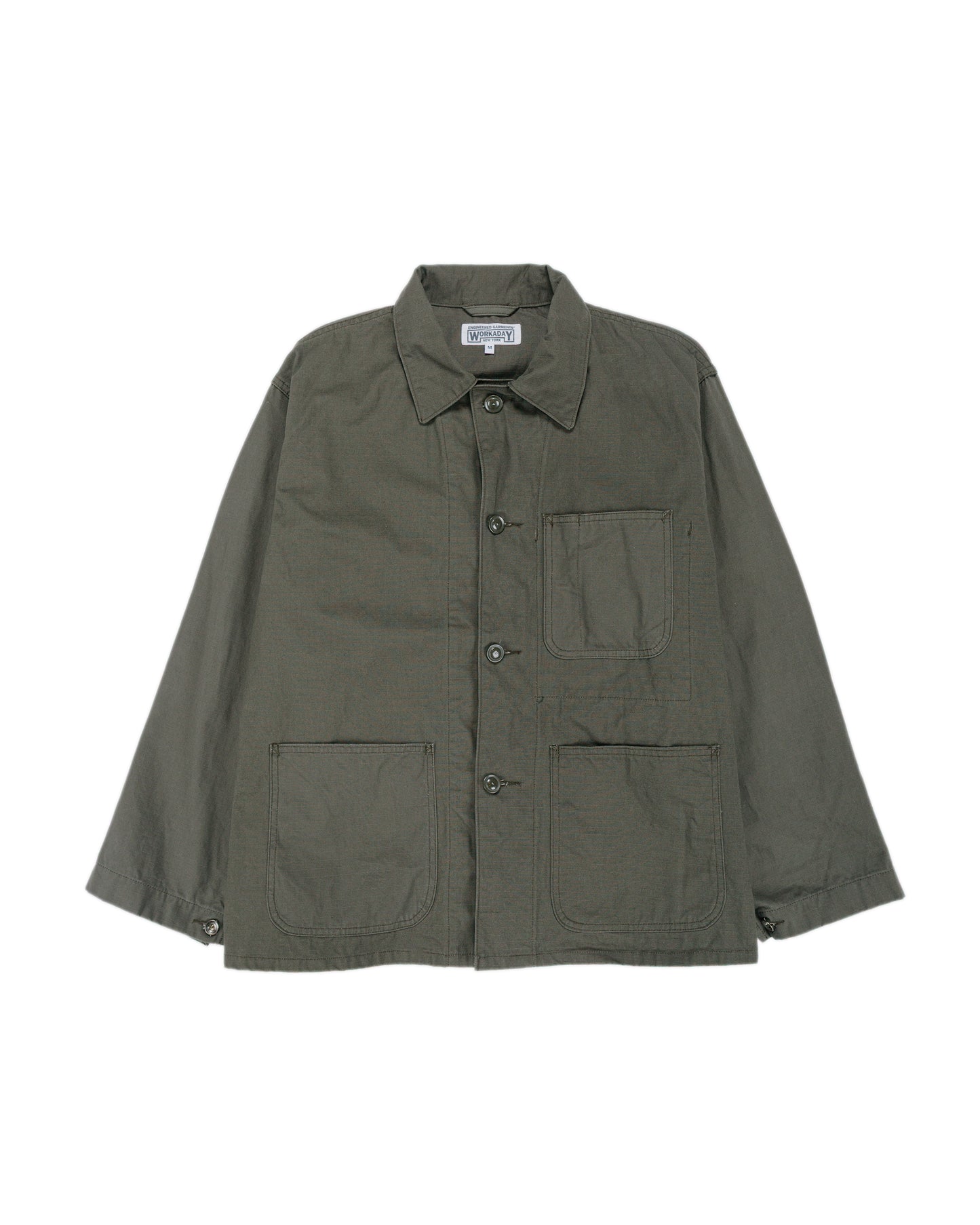 lost & found Engineered Garments Workaday Engineered Garments Workaday Utility Jacket Olive Heavyweight Cotton Ripstop
