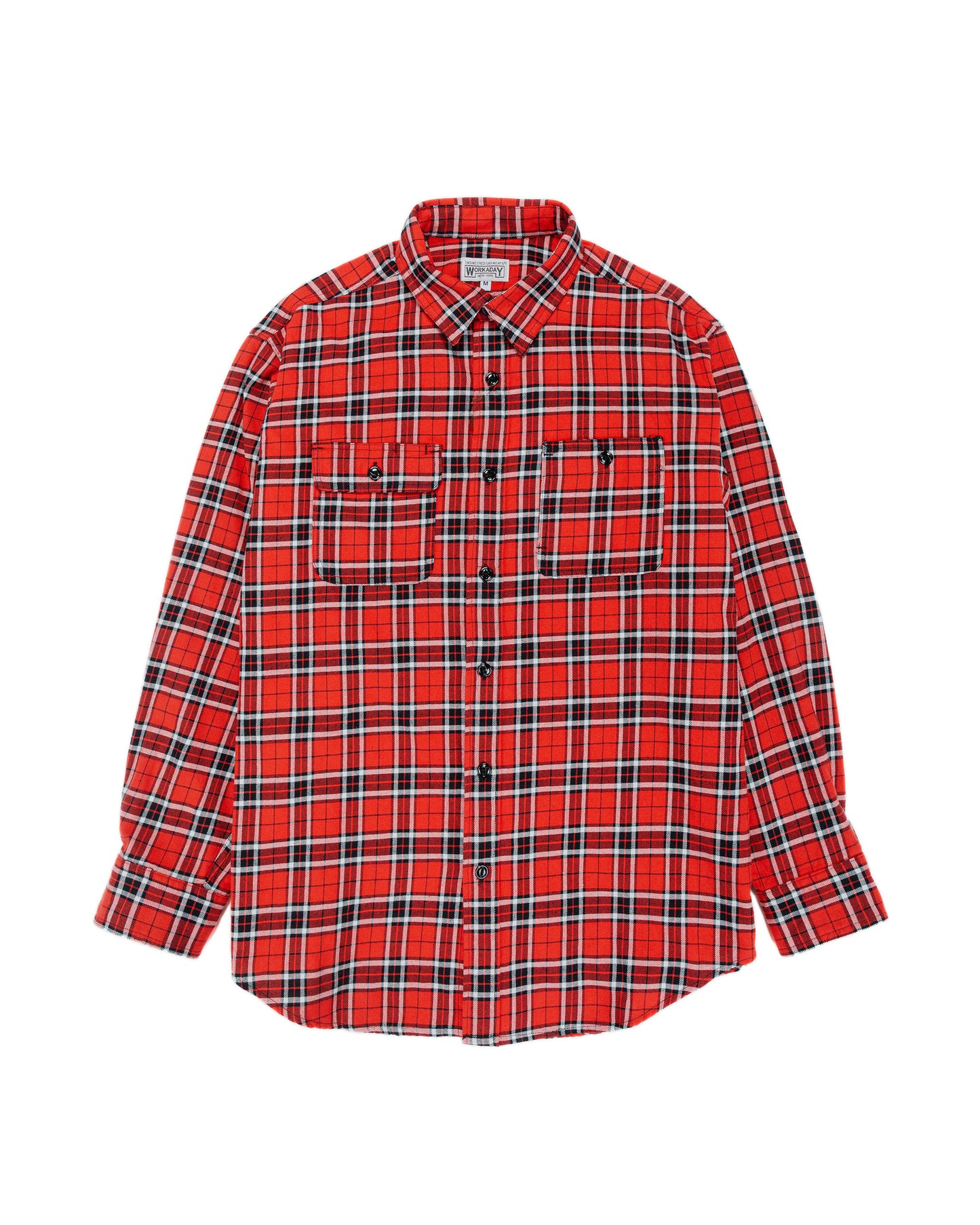lost & found Engineered Garments Workaday Engineered Garments Workaday Utility Shirt Red Cotton Twill Plaid