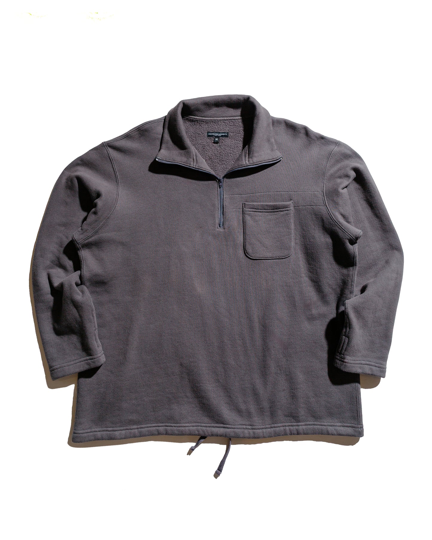 lost & found Engineered Garments Engineered Garments Zip Mock Neck Graphite 12oz Cotton Fleece