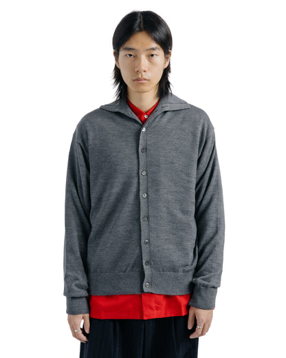 Ernie Palo Polo Knit Cardigan Grey