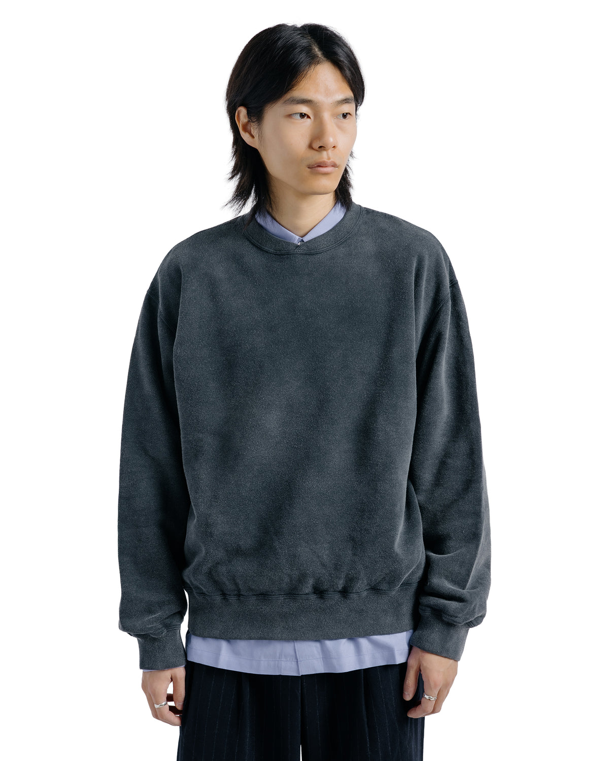 Ernie Palo Product Dyed Sweat Shirt Black